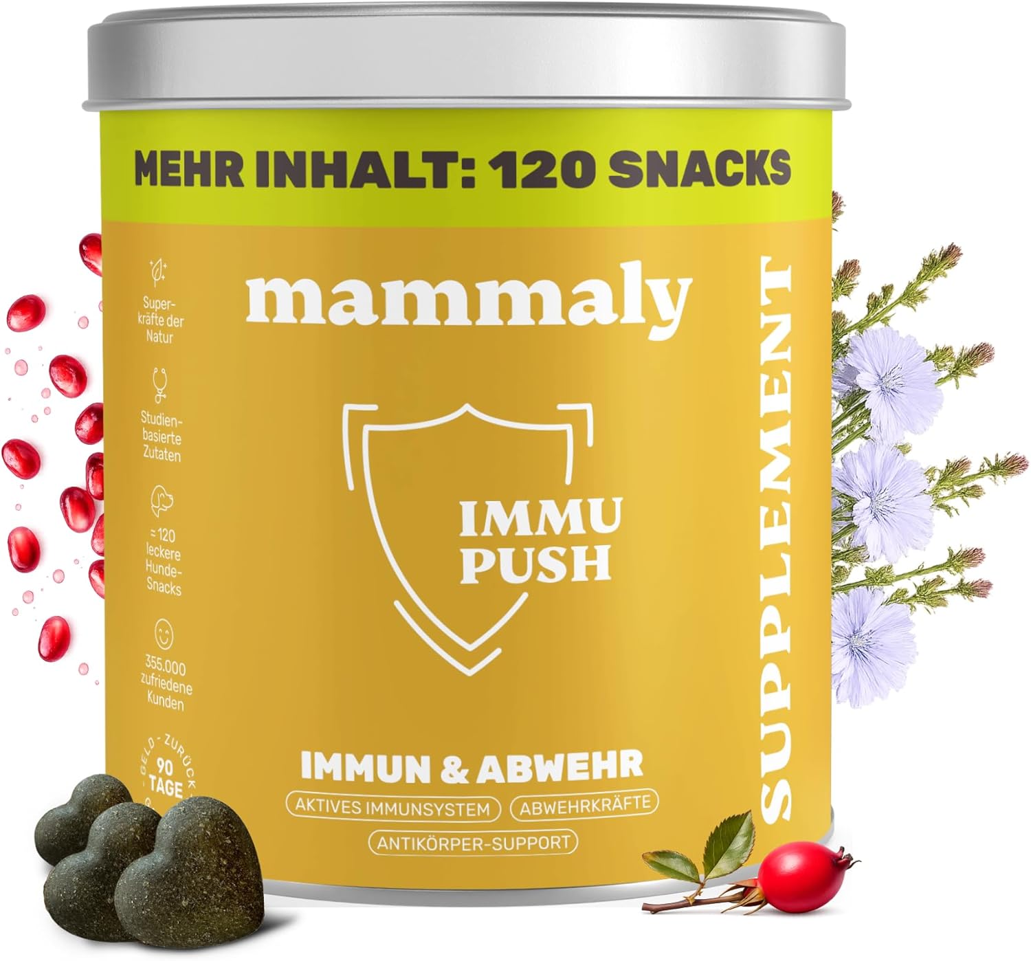 Detalle de mammaly Immu Push 350 g Immunsystem-Leckerli đ