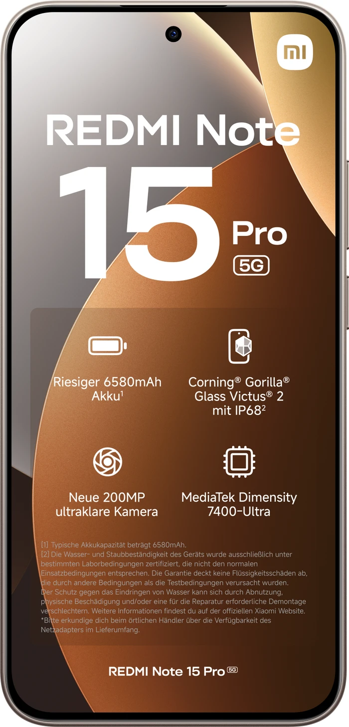 Thumbnail 11 de Xiaomi Redmi Note 15 Pro 256GB Gold 5G – 6,83‑Zoll‑Display, 5G und 256‑GB‑Speicher