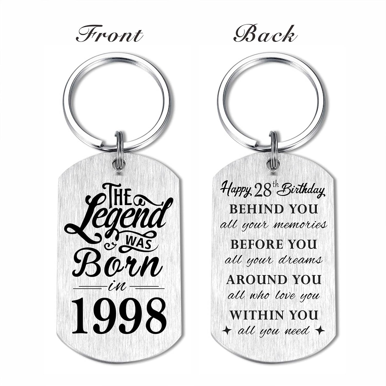 Detalle de Yobent 28th birthday keyring 28 year gift