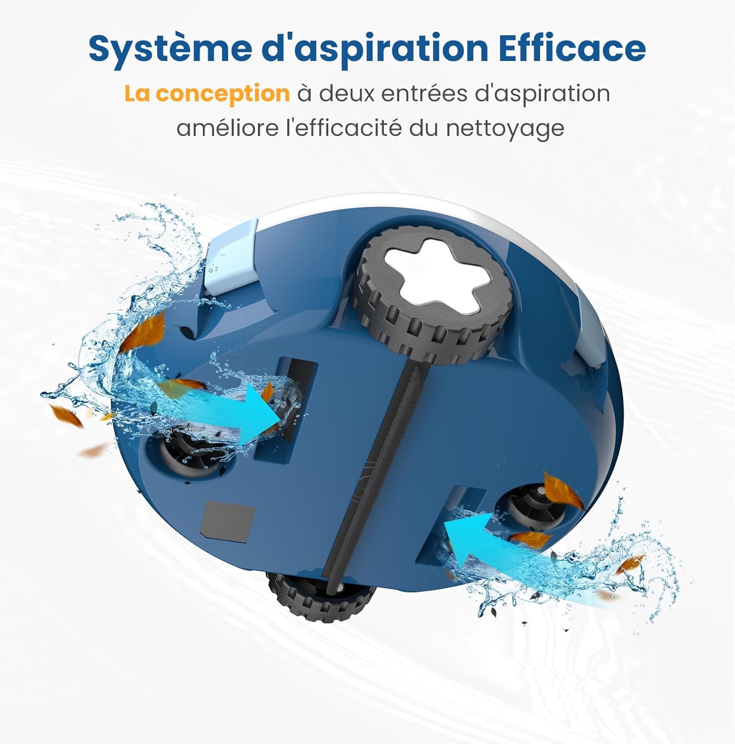 Thumbnail 6 de Robot Piscine Y10 sans Fil – Nettoyage autonome pour bassins jusqu'à 100 m²