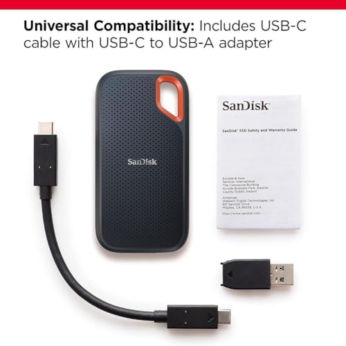 Detalle 2 de SanDisk Extreme Portable SSD 4TB (Older Model) – Up to 1050MB/s Read, 1000MB/s Write