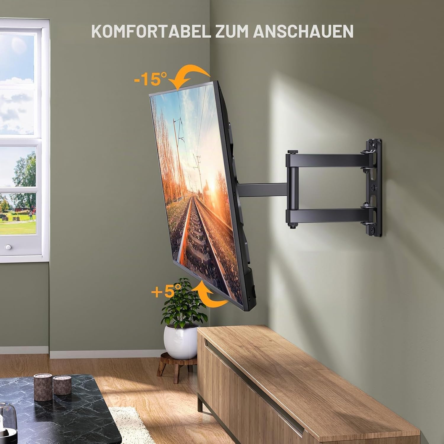 Detalle 2 de Perlegear TV Wandhalterung für 26–60" Fernseher