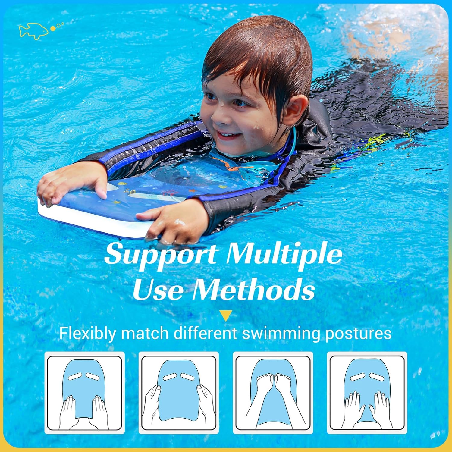 Thumbnail 3 de HeySplash Swimming Kickboard for Kids & Adults – buoyant swim training kick board with easy-grip design
