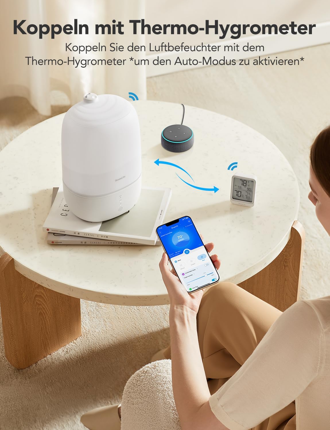 Detalle 2 de GoveeLife Smart Luftbefeuchter 3L đ§