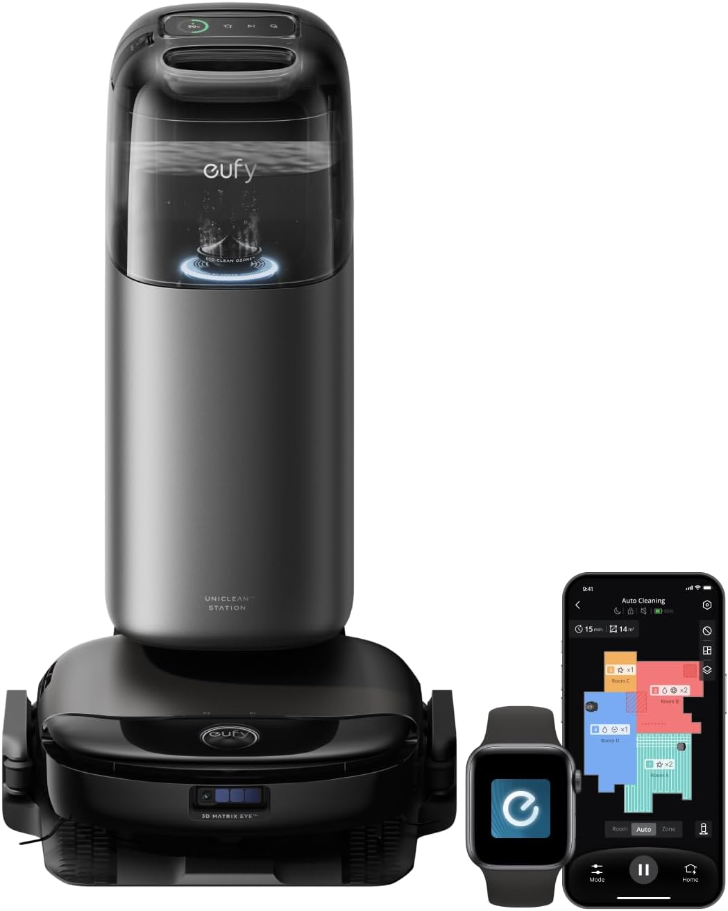 Detalle de eufy Omni S1 Pro Robot Vacuum & Mop with HydroJet and Auto Washing/Drying Station