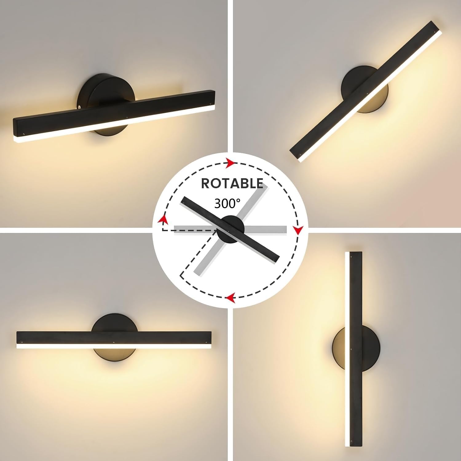 Thumbnail 2 de Riserva RVDE-55 wandlamp 12 W, 300° draaibaar, warmwit 3000 K