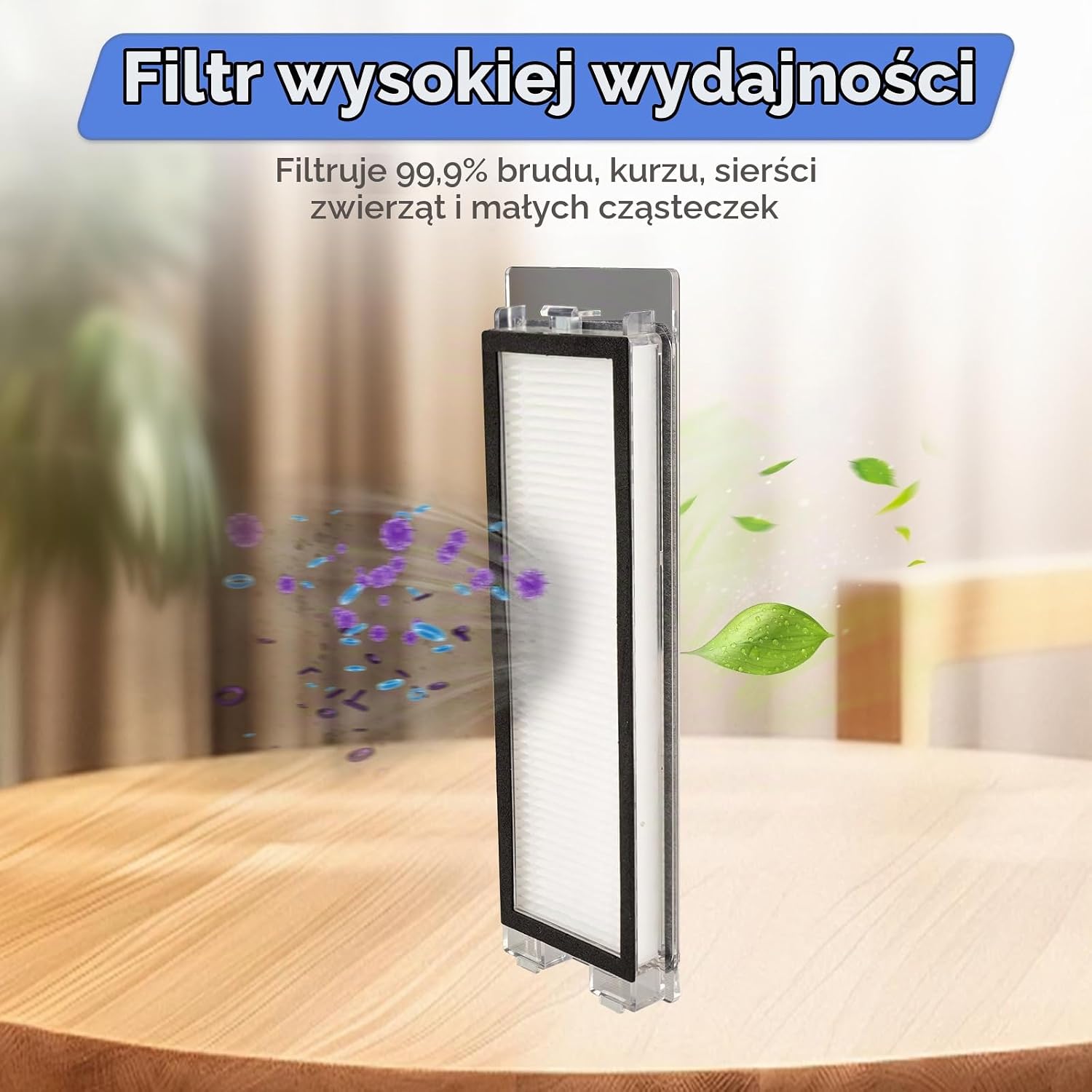 Detalle 2 de FILTERIST Q Revo – 5 wymiennych filtrów HEPA do robota Roborock Q Revo