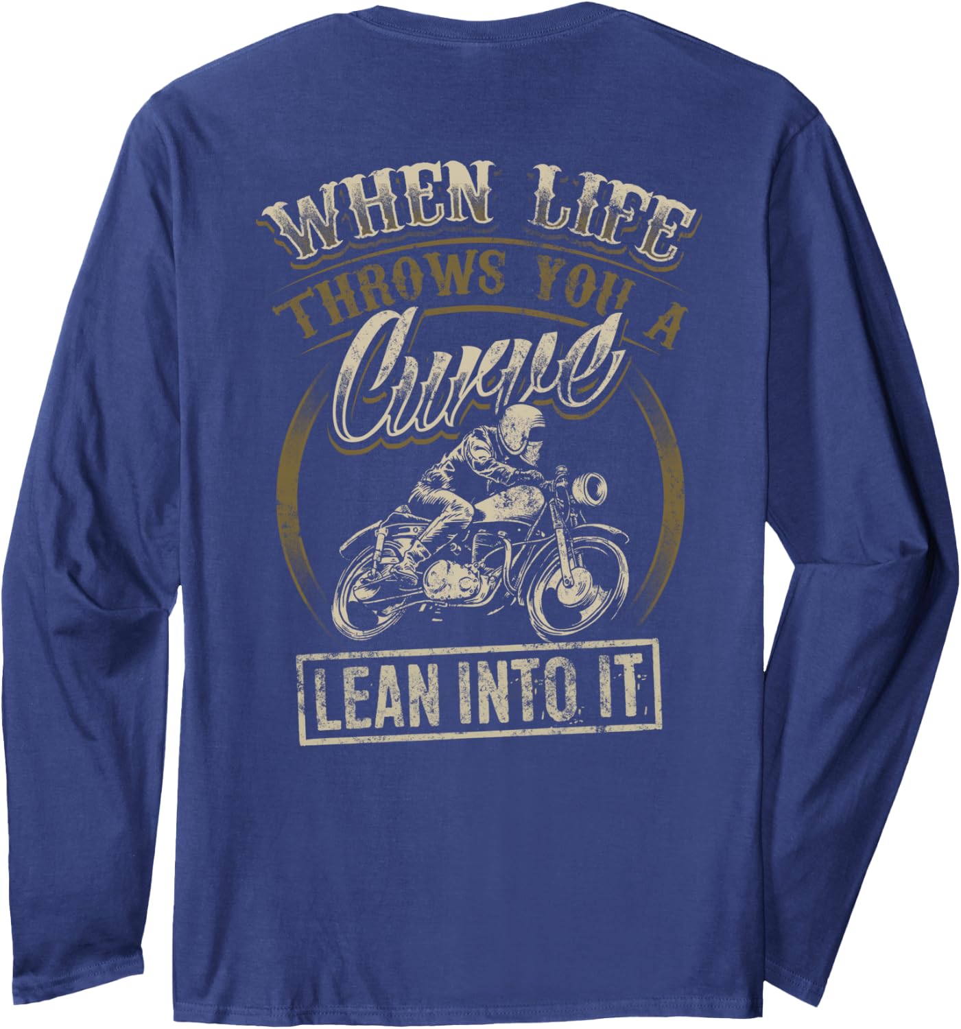 Detalle 1 de Cool Back Print Biker Motorbike Rider Edgy Maglia a Manica