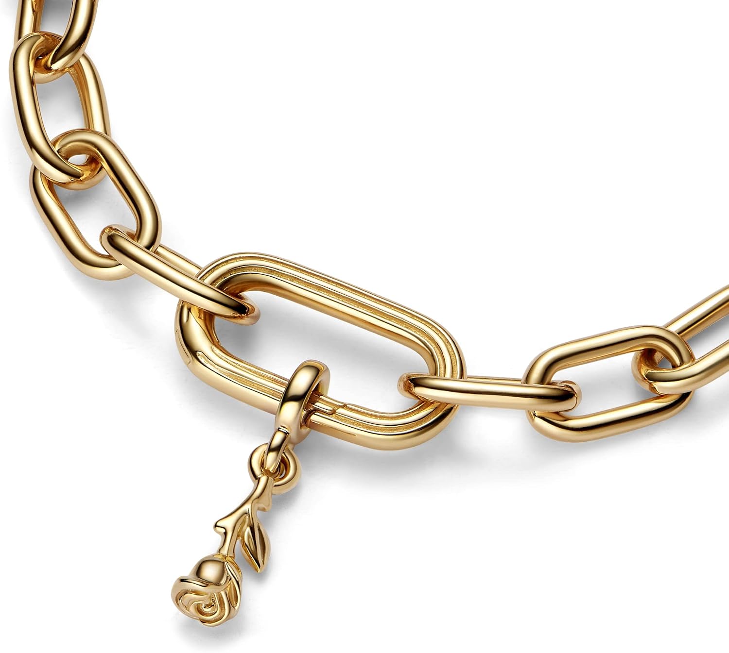Detalle de PANDORA Me Herz Vierblättriges Kleeblatt Medaillon-Charm 763034C01 Anhänger – 925-Sterling