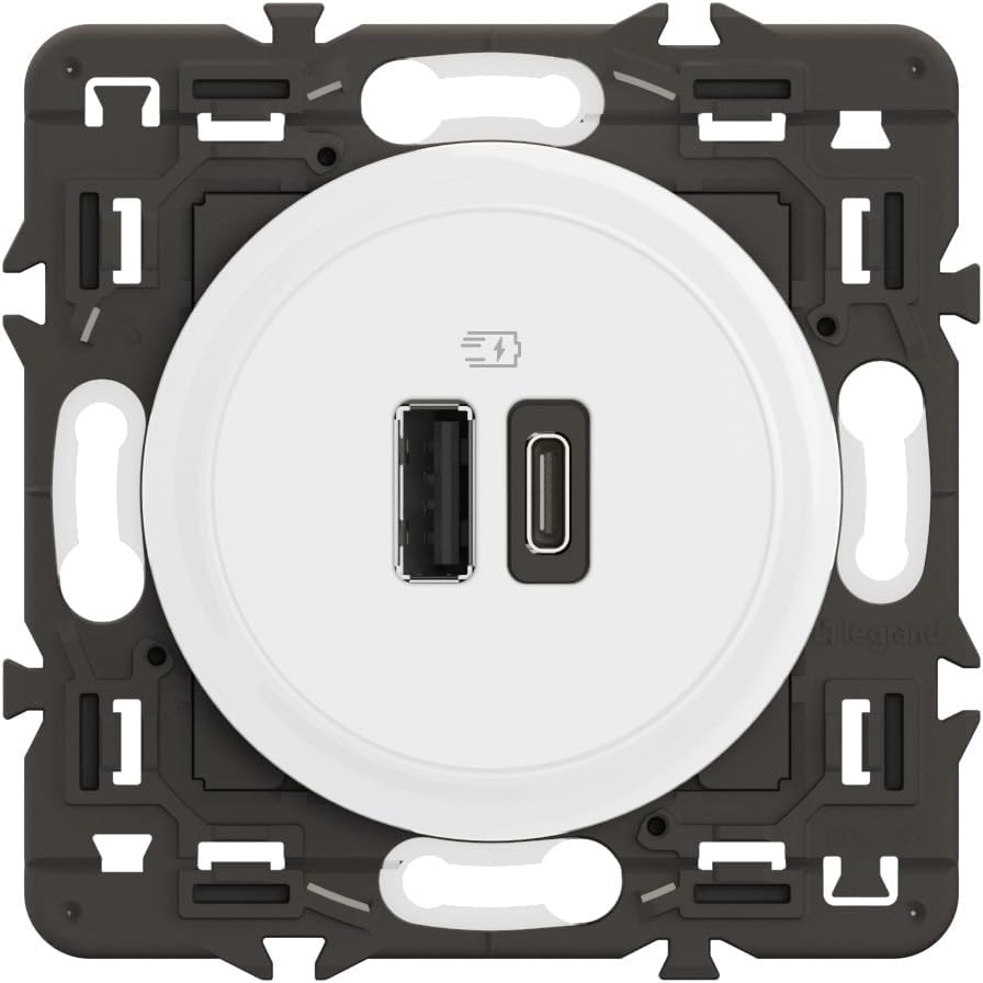 Thumbnail 5 de LEGRAND - Prise USB-C Double Céliane 2 ports USB-C 3A/20W - Prêt à Installer