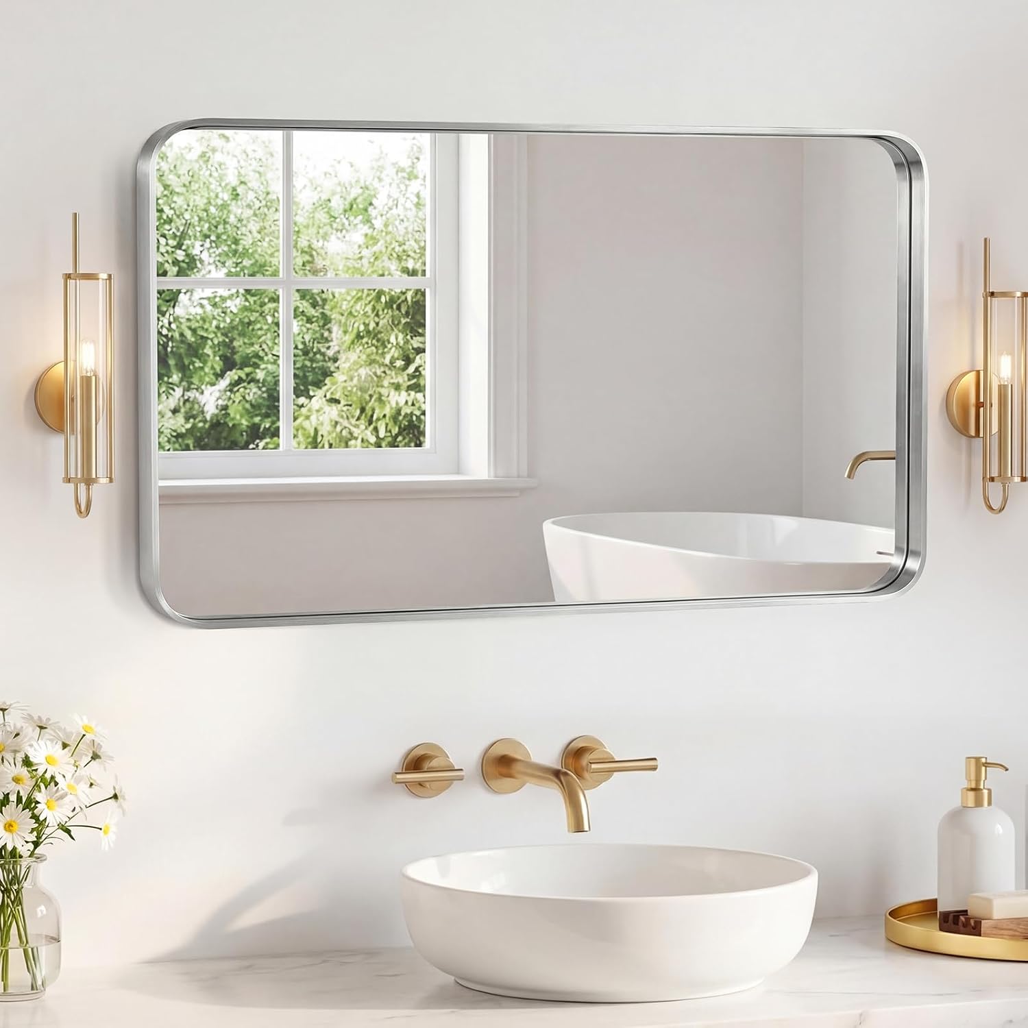 Detalle 2 de Sweetcrispy Bathroom Mirror 48x30 Inch