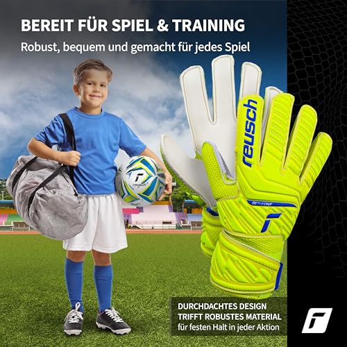 Thumbnail 6 de Reusch Torwarthandschuhe Attrakt Solid Junior – Gelb/Blau/Weiß, Größe 4