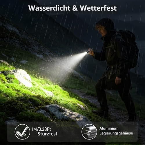 Thumbnail 6 de Blukar LED Taschenlampe Mini Hell Stift Licht – kompakter Alltagshelfer mit integriertem Clip