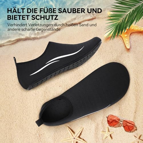 Detalle de VOLHAL Wasserschuhe Herren – Unisex Strandschuhe 785BK45EU