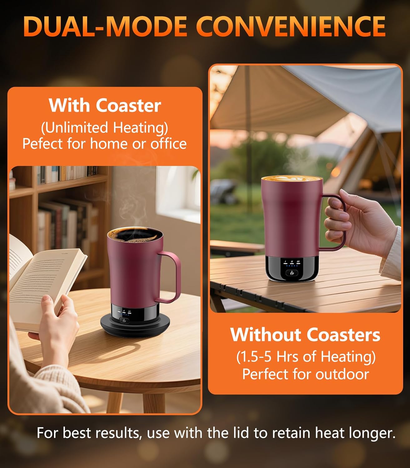 Detalle de Self-Heating Coffee Mug 14oz, Temp Control