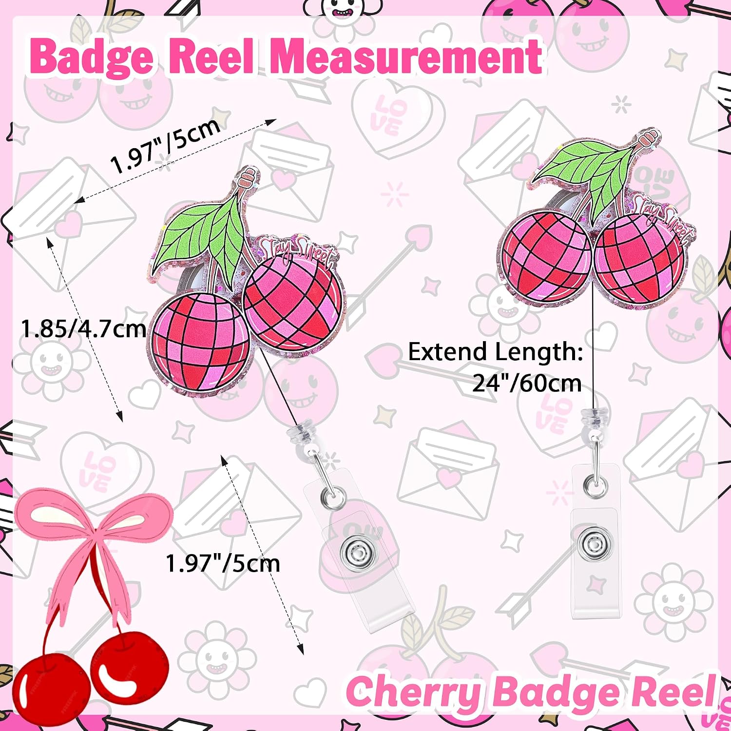 Thumbnail 1 de Retractable Nurse Badge Reel with 24-Inch Cord