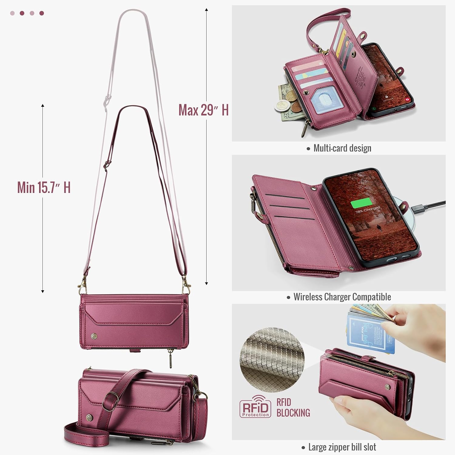 Detalle de WAWZ wallet case for Samsung Galaxy S26