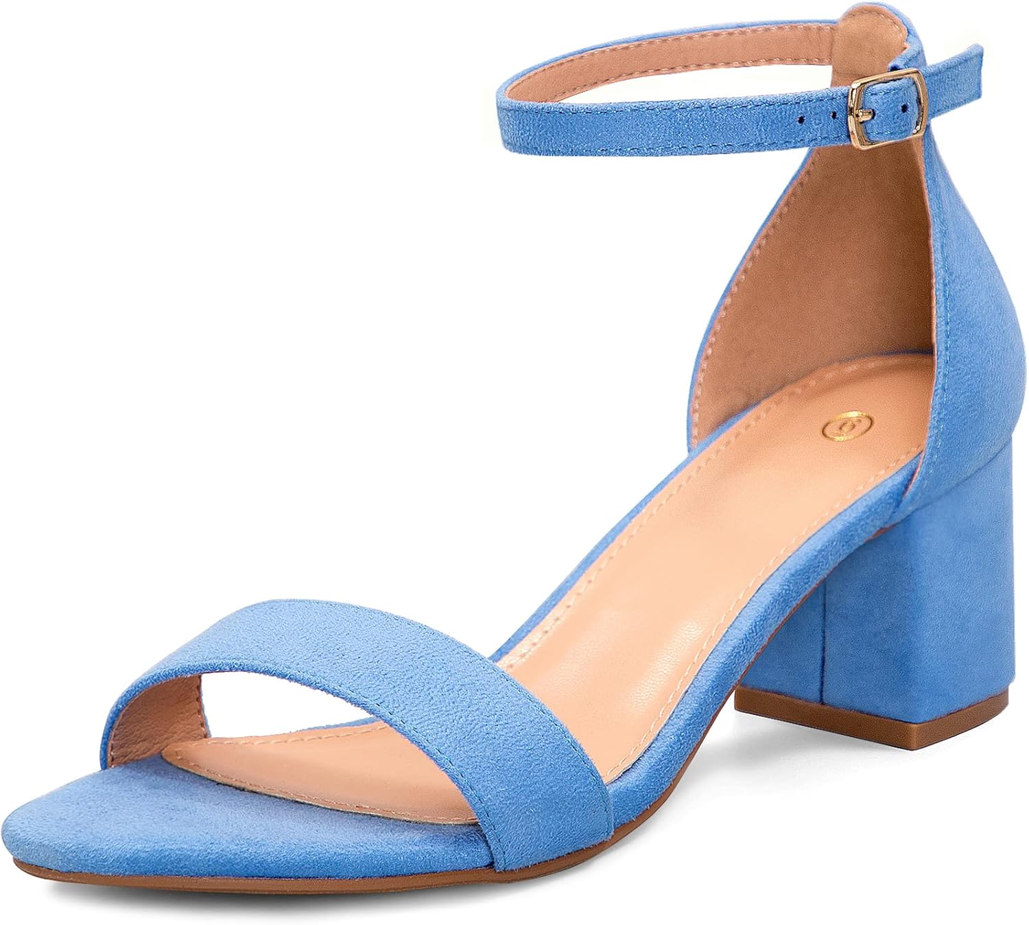 Detalle de mysoft chunky low heel ankle strap sandals