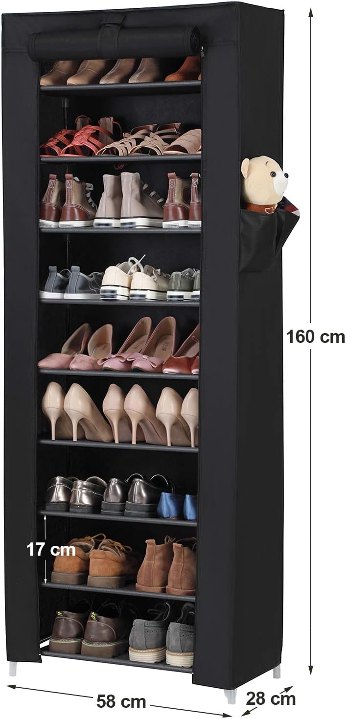 Thumbnail 5 de SONGMICS Schuhregal mit 10 Ebenen RXJ10H – robust, flexibel und staubdicht
