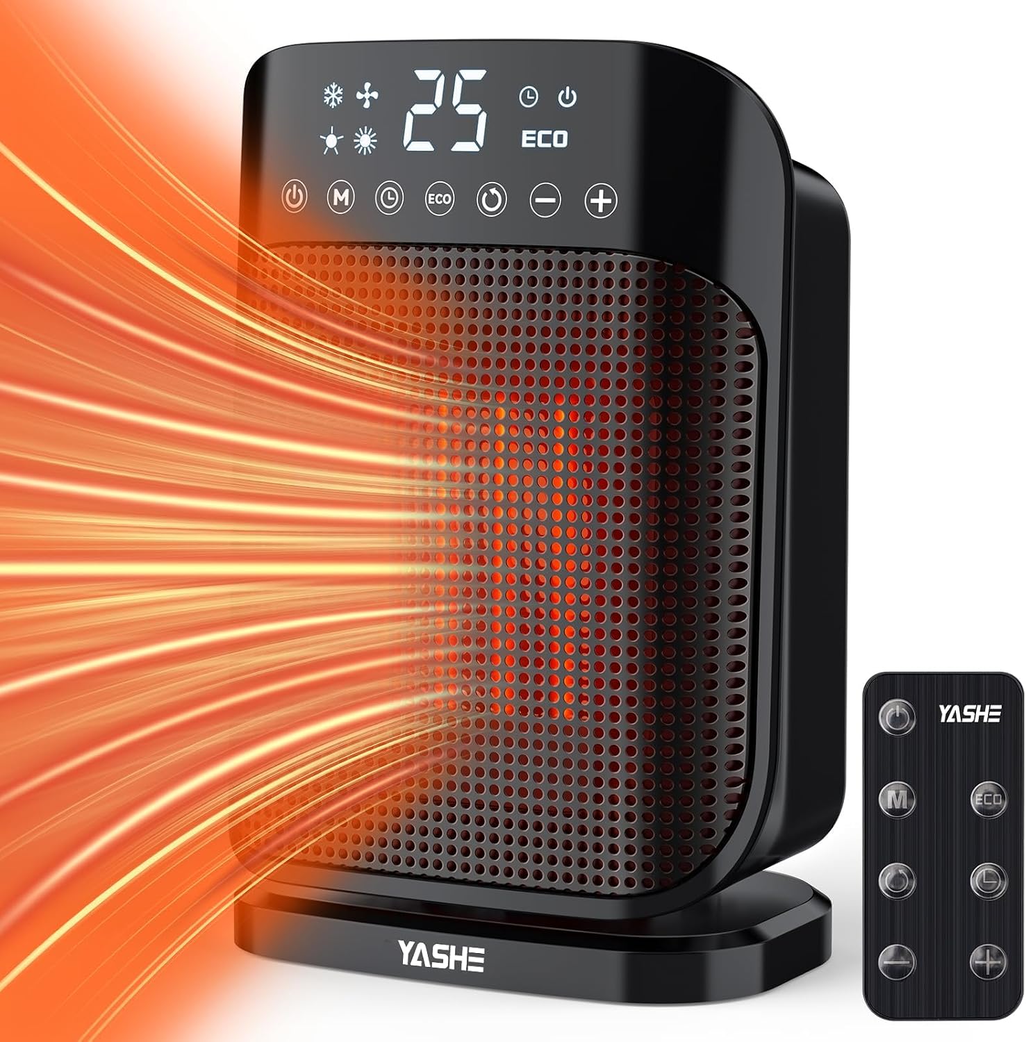 Detalle de YASHE 1800W Electric Heater Portable Space Heater