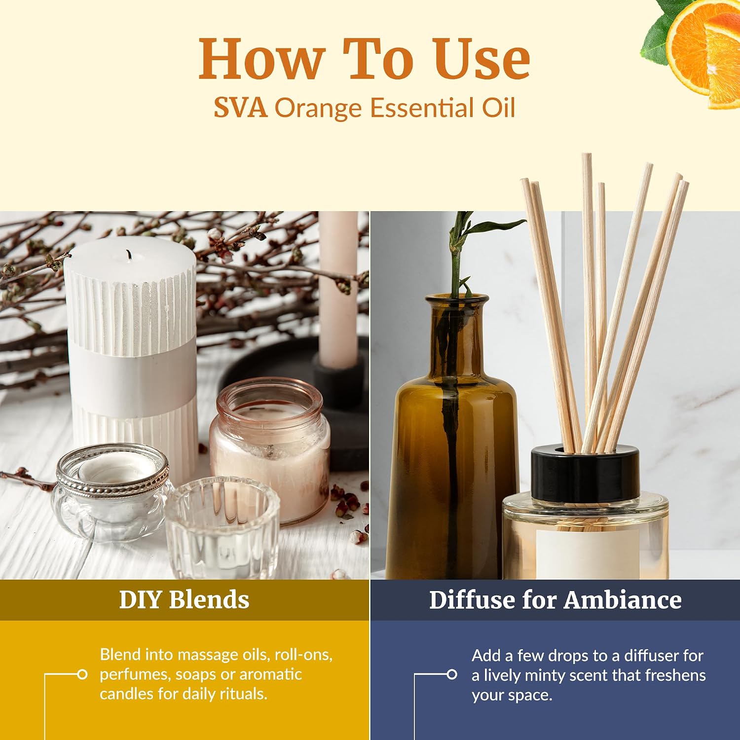 Detalle de SVA Orange Essential Oil, 4 fl oz
