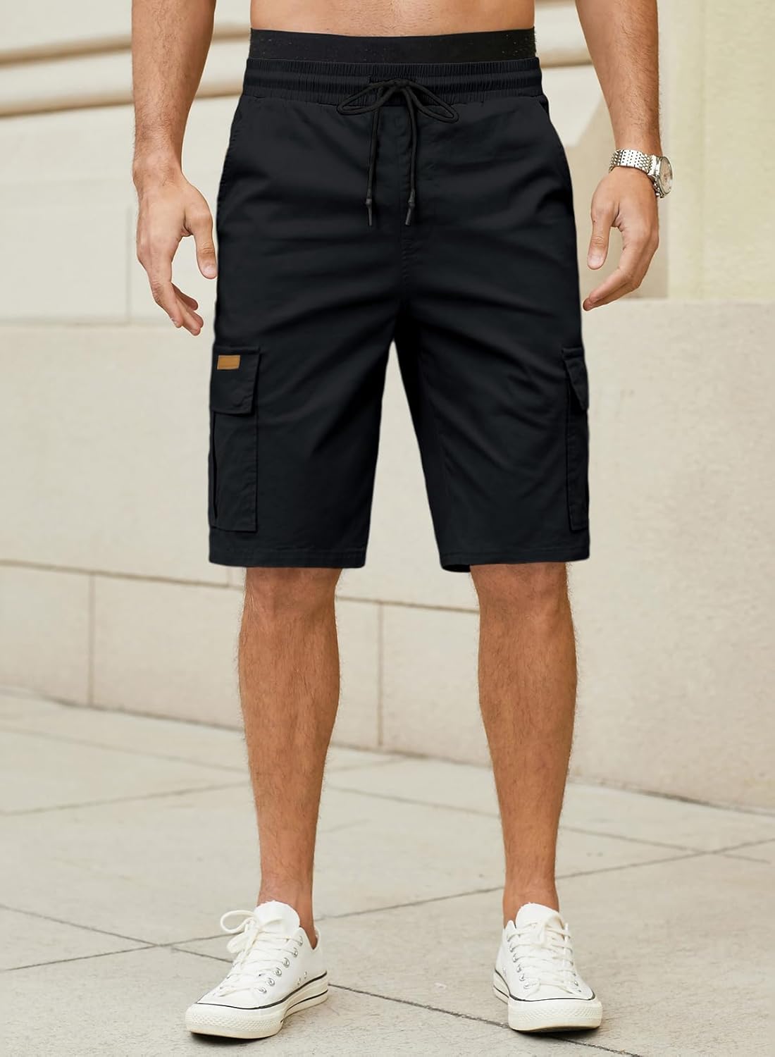 Thumbnail 1 de JMIERR Herren Cargo Shorts aus Baumwolle mit Taschen – kurze Freizeithose für Sommer & Alltag