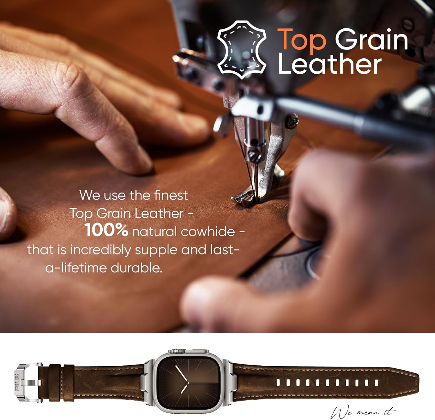 Thumbnail 6 de Suitisbest Genuine Leather Band 49mm