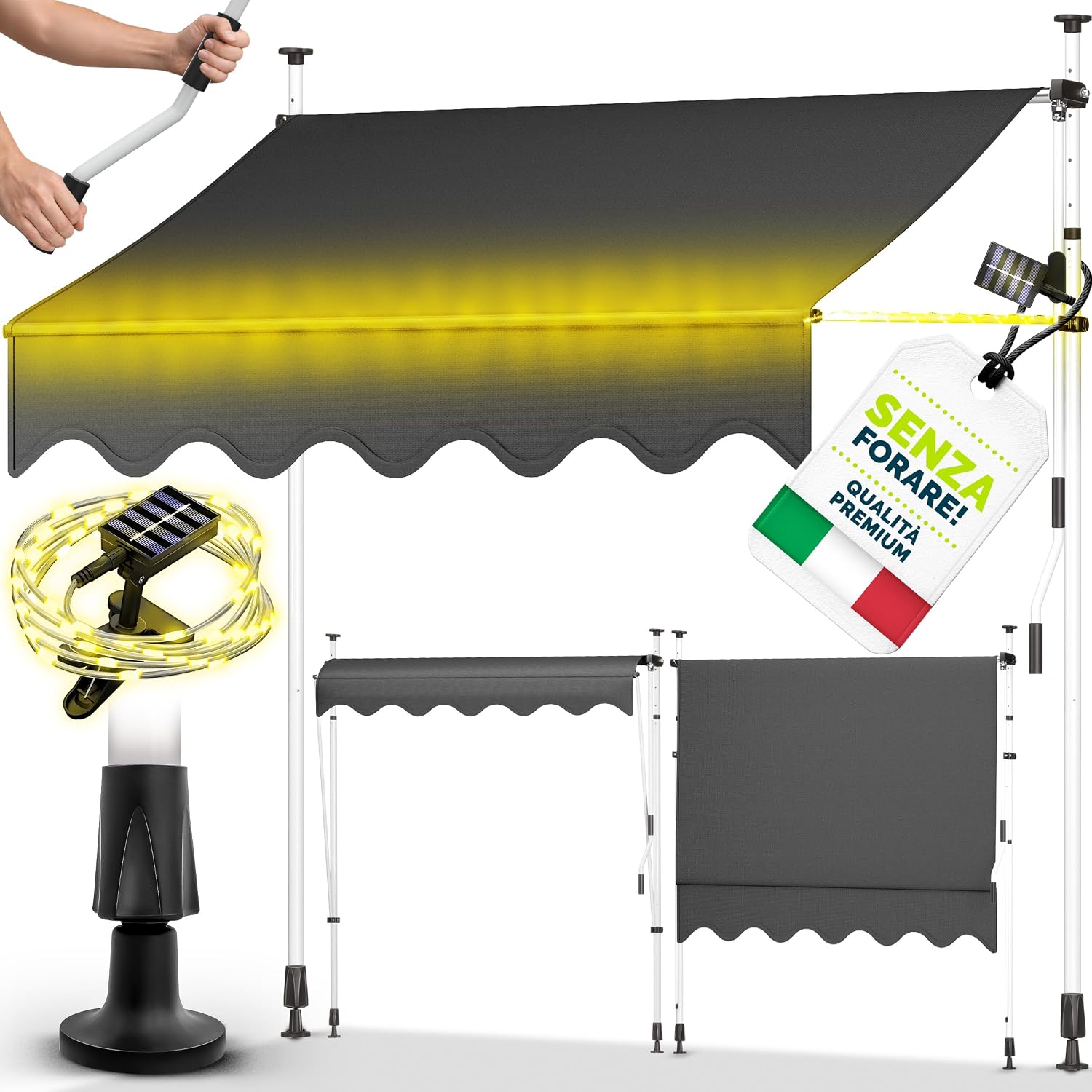 Detalle de tillvex Tenda da Sole a Bracci 350cm
