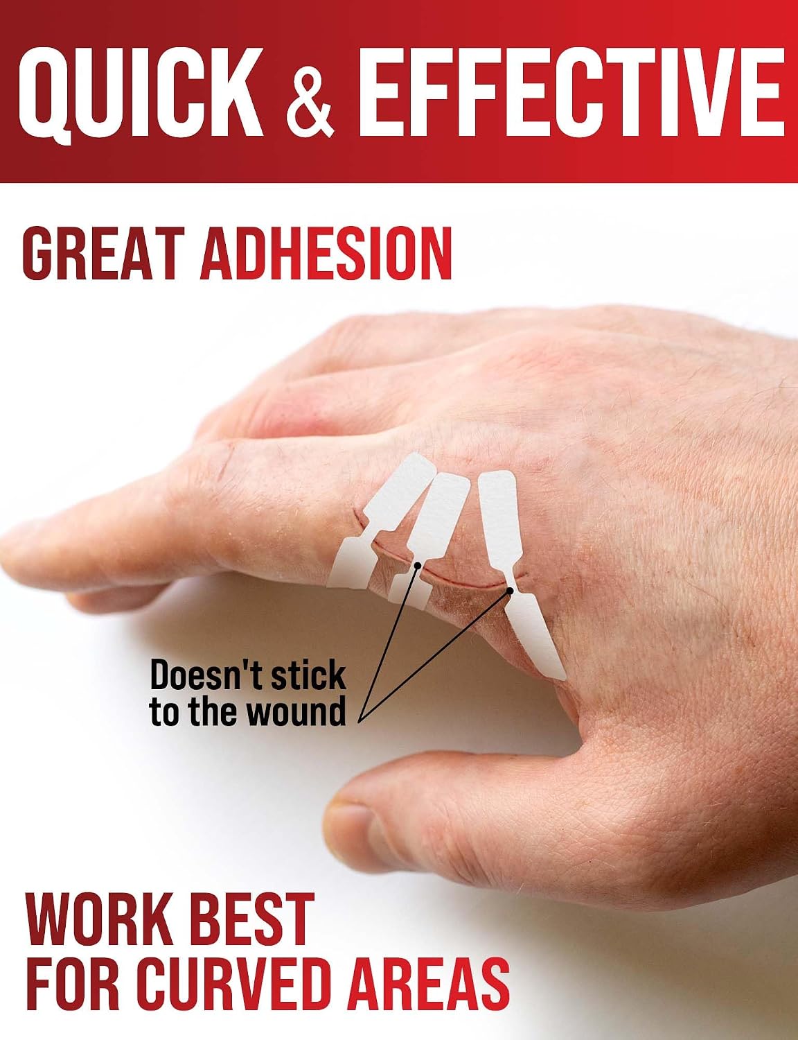 Detalle 2 de MYHELP Wound Closure Strips, 24-Pack in 3 Types for First Aid