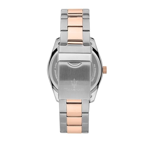 Detalle de Maserati Limited Edition Orologio Uomo Tempo Data Analogico, Cinturino in Acciaio – Attrazione R8853151020