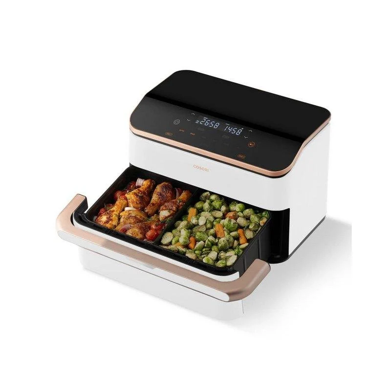 Detalle de Freidora de Aire Cosori Dual Blaze TwinFry 10L 2800W con Doble Resistencia y WiFi