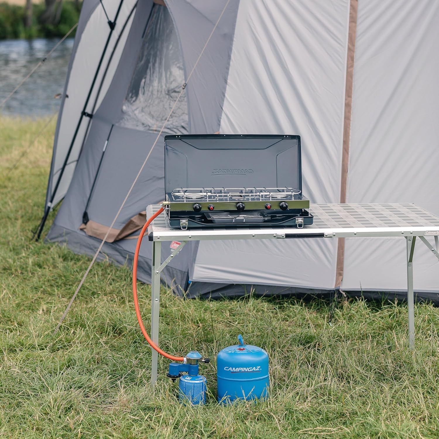 Thumbnail 3 de Campingaz Twin Connection with Gas Pressure Regulator for CV 300/470 Plus and R904/R907