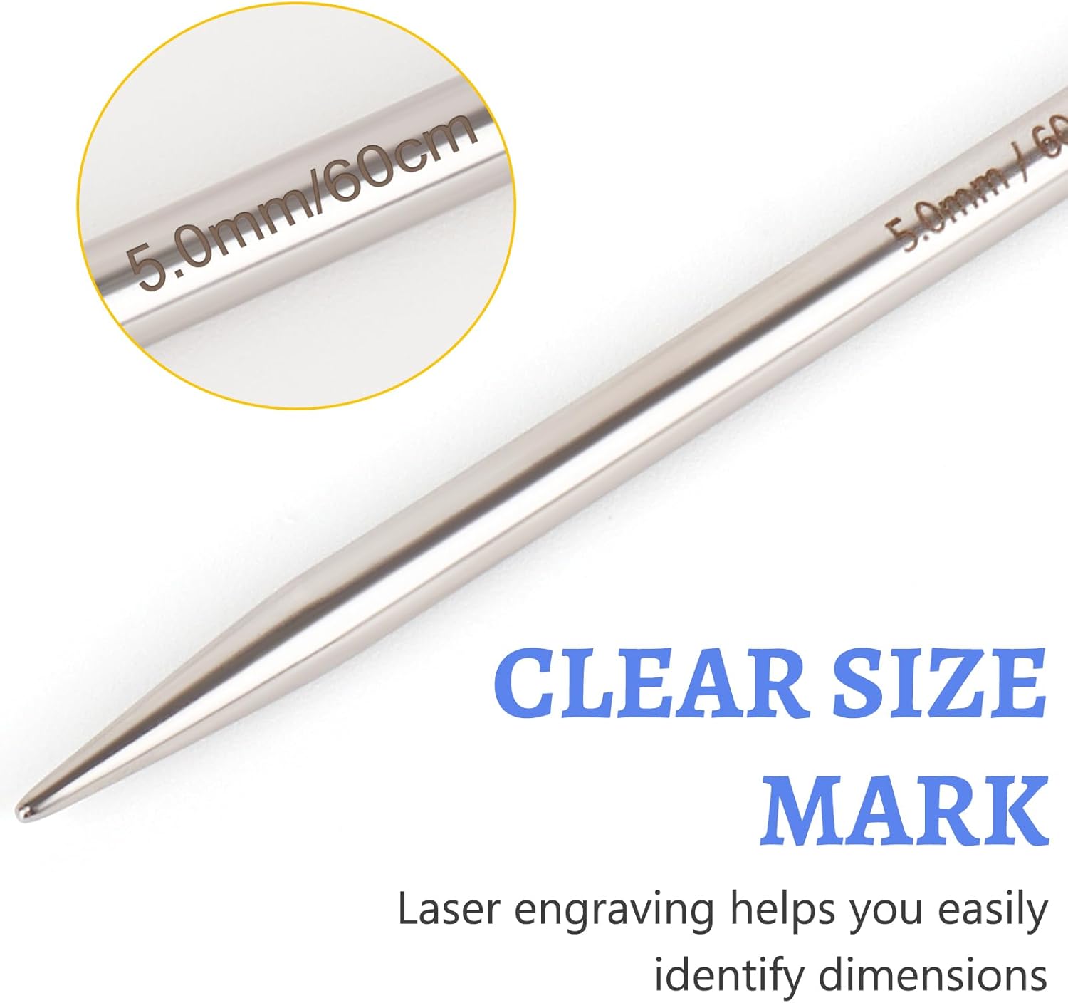 Thumbnail 1 de Reessy 2.0 mm Circular Knitting Needles 60 cm 🧶