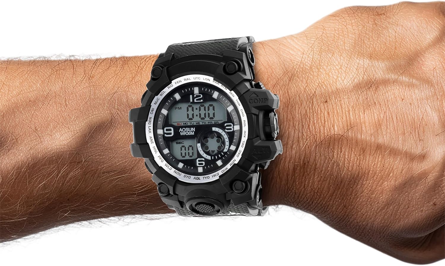 Thumbnail 3 de Invicta Activa Digitale ACW435-002: montre homme quartz, boîtier plastique 54 mm