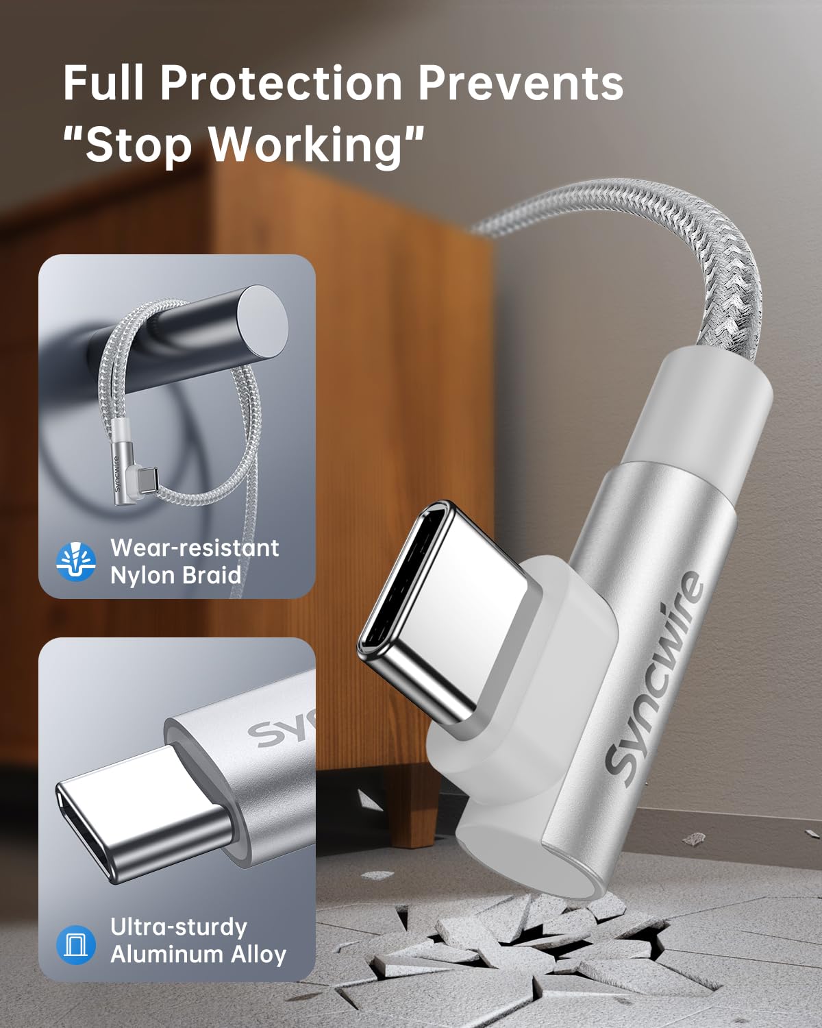 Thumbnail 1 de SYNCWIRE USB‑C to USB‑C Charger Cable 2 Pack 6.6ft