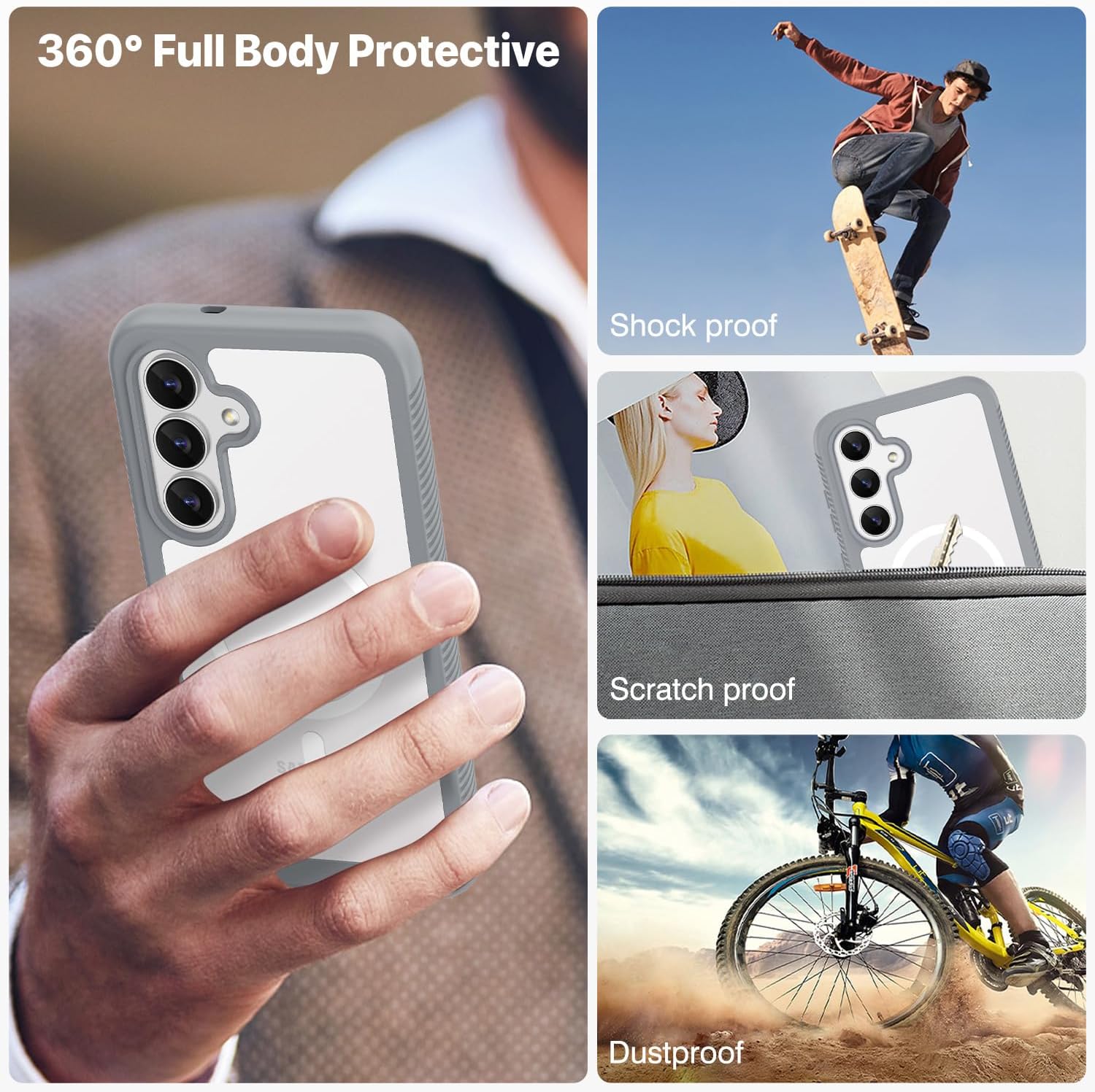 Thumbnail 6 de CENHUFO Samsung S25 FE case with screen protector