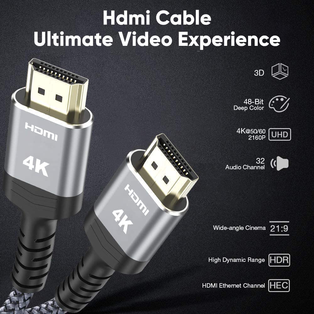 Thumbnail 4 de Highwings Long HDMI Cable 30FT 18Gbps