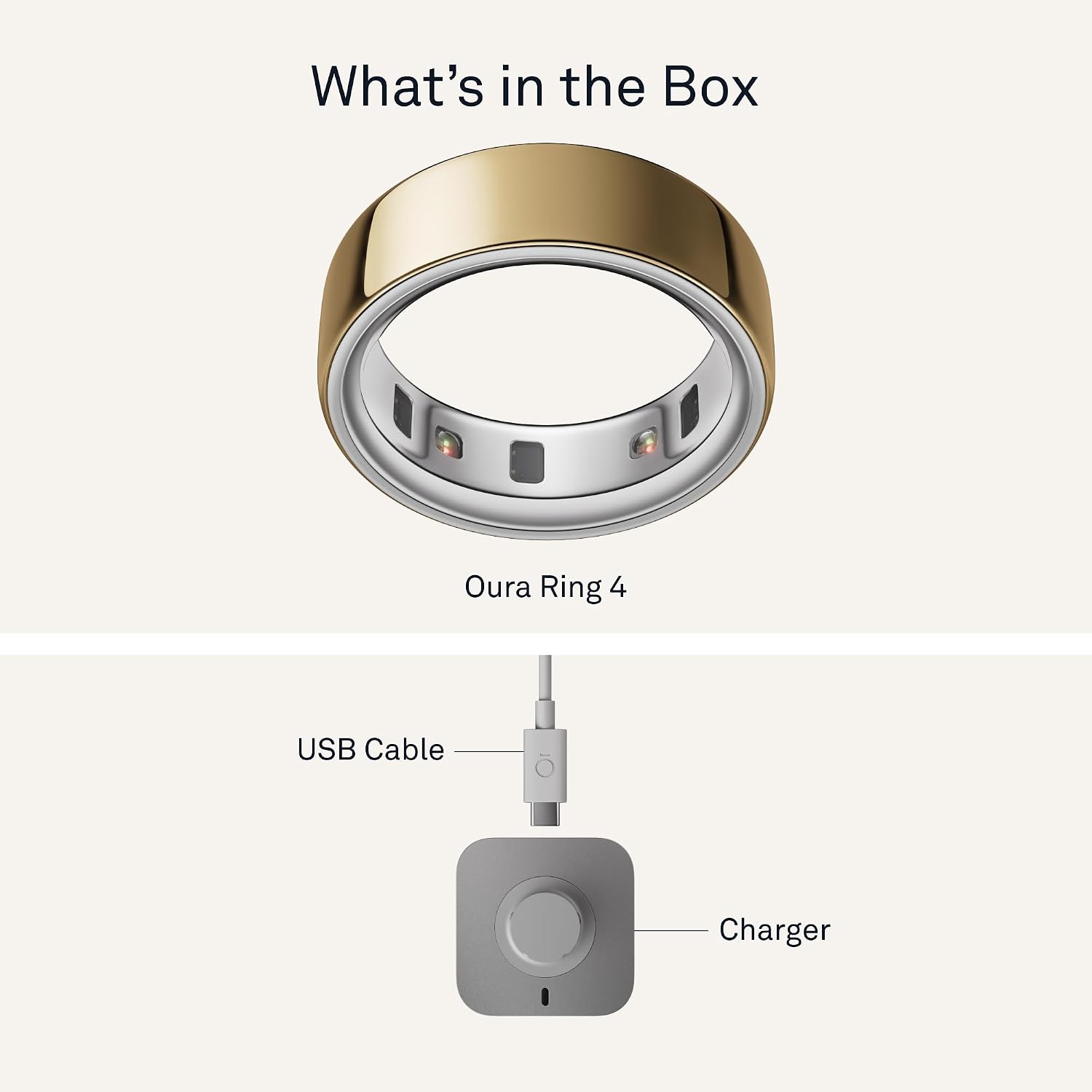 Thumbnail 6 de Oura Ring 4 JZ90-54216-13 Smart Ring, Gold, Size 13, Titanium