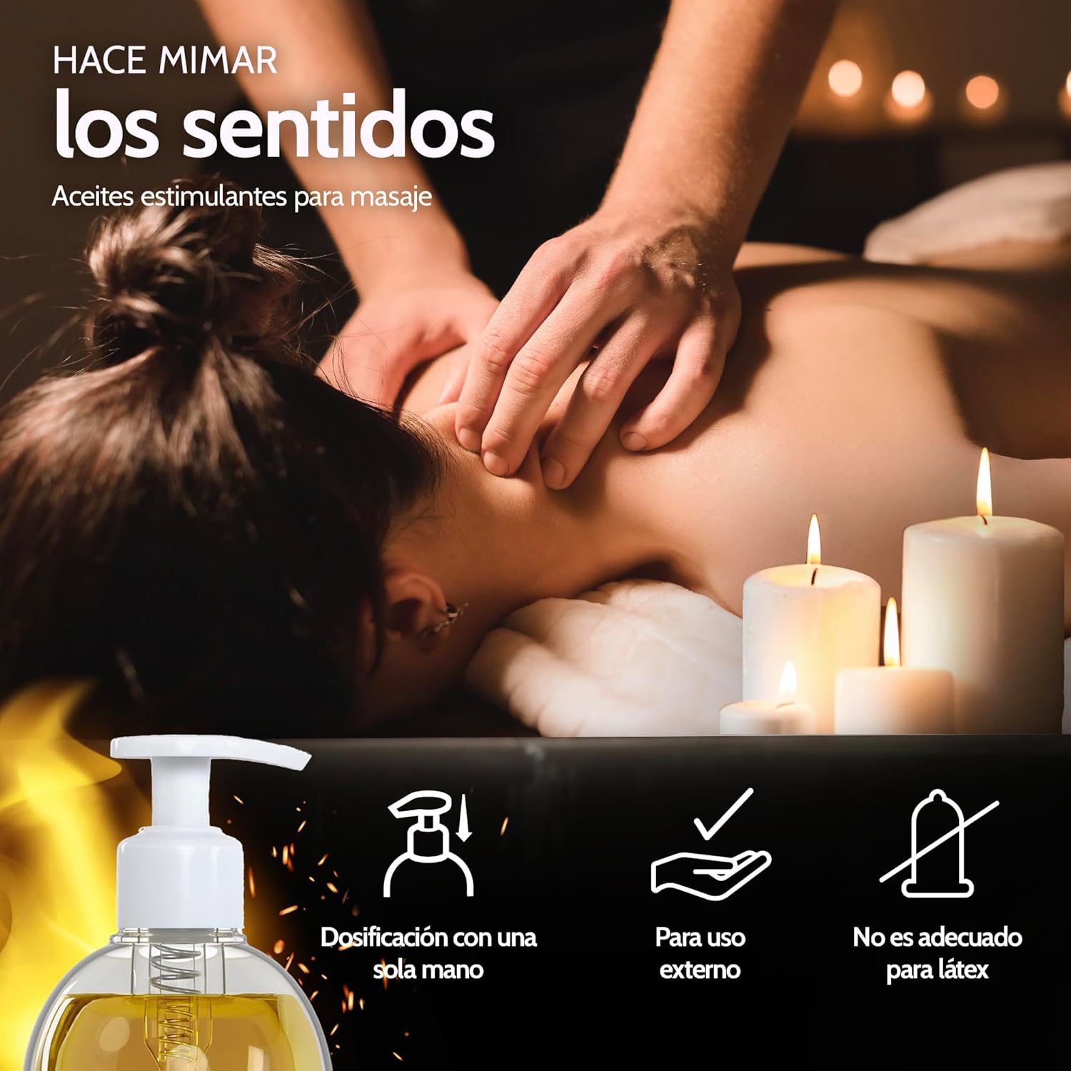 Thumbnail 4 de Vibratissimo Hot Moments Aceite de Masaje Cálido y Relajante