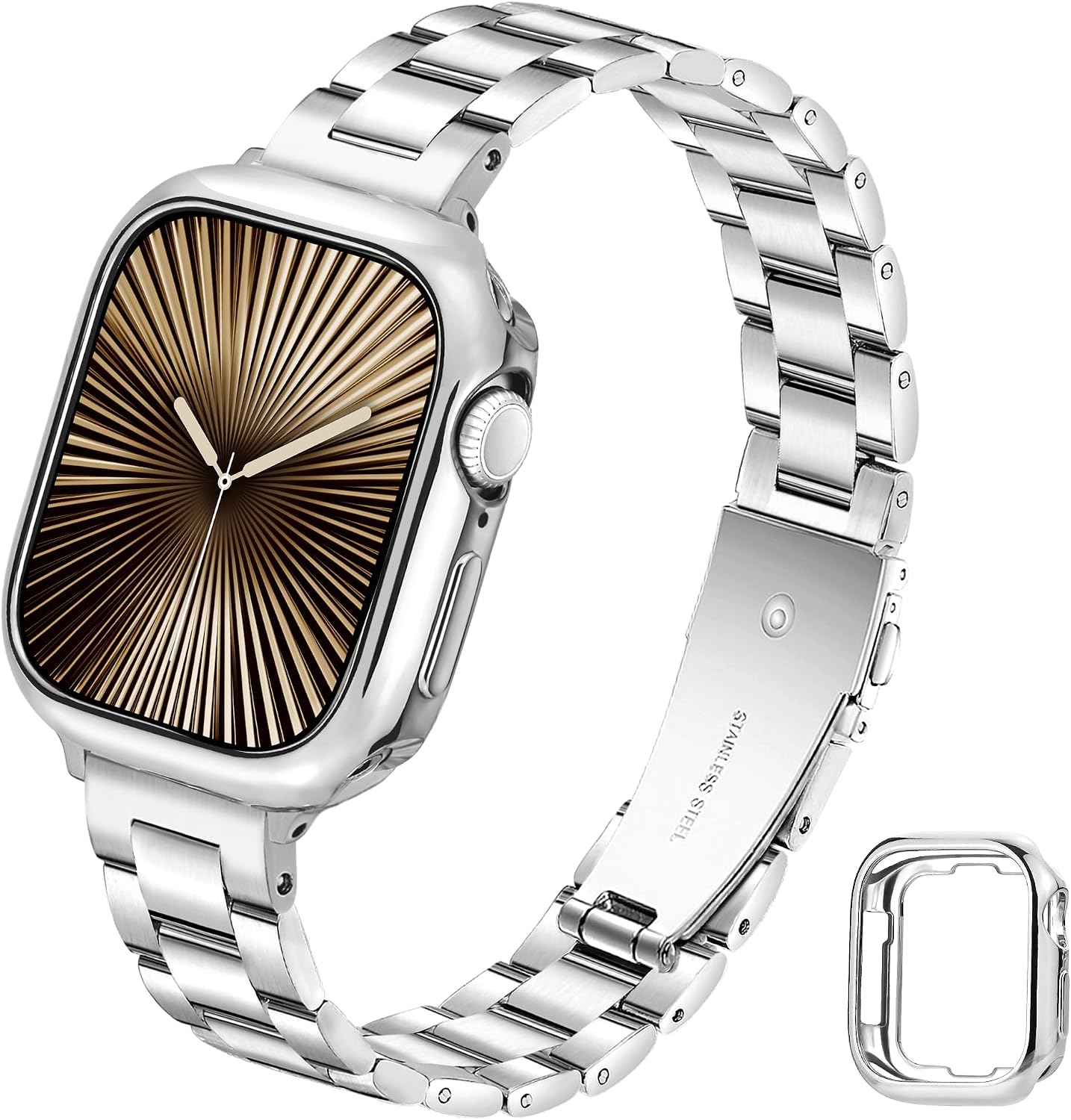 Thumbnail 6 de Slim metal Apple Watch strap 14mm