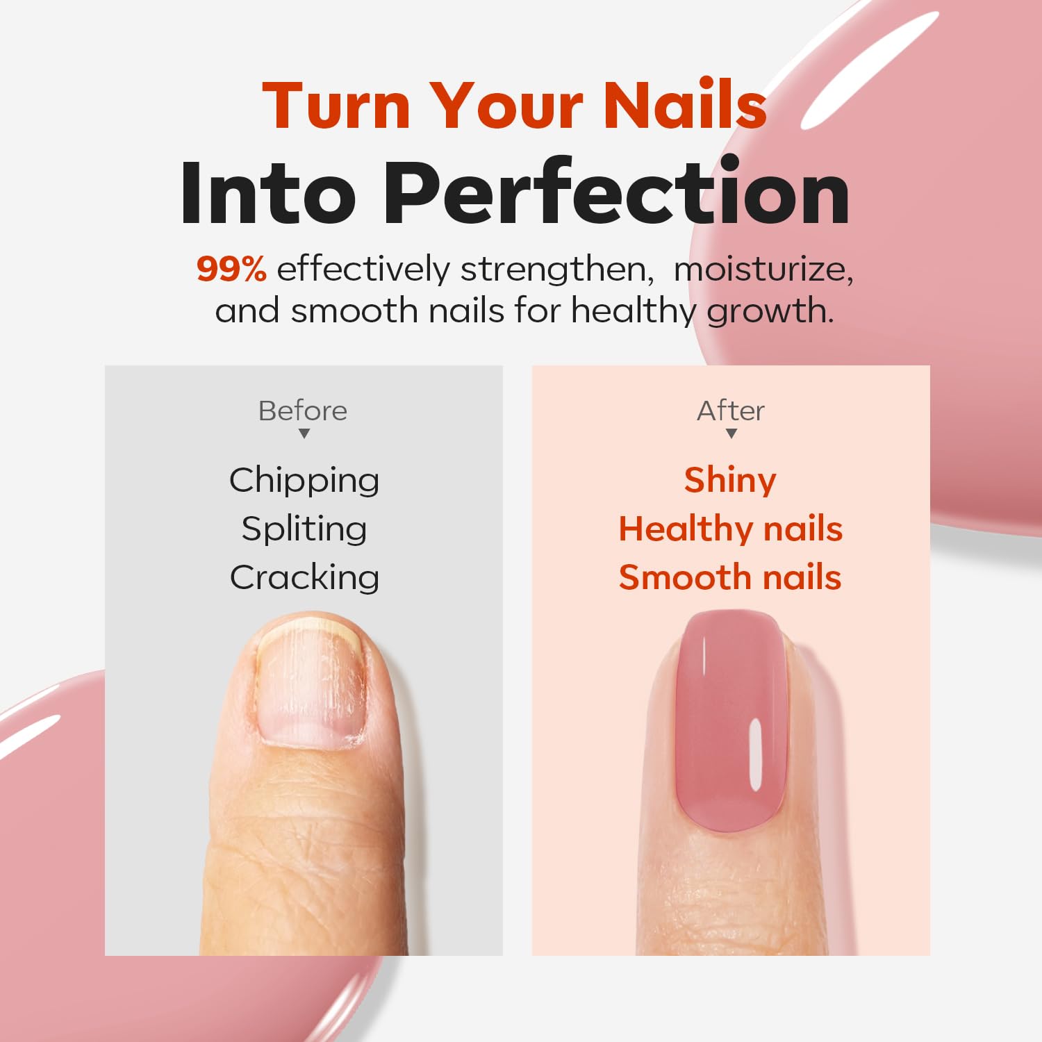 Detalle de Modelones Nail Strengthener and Growth – Blushed Berry