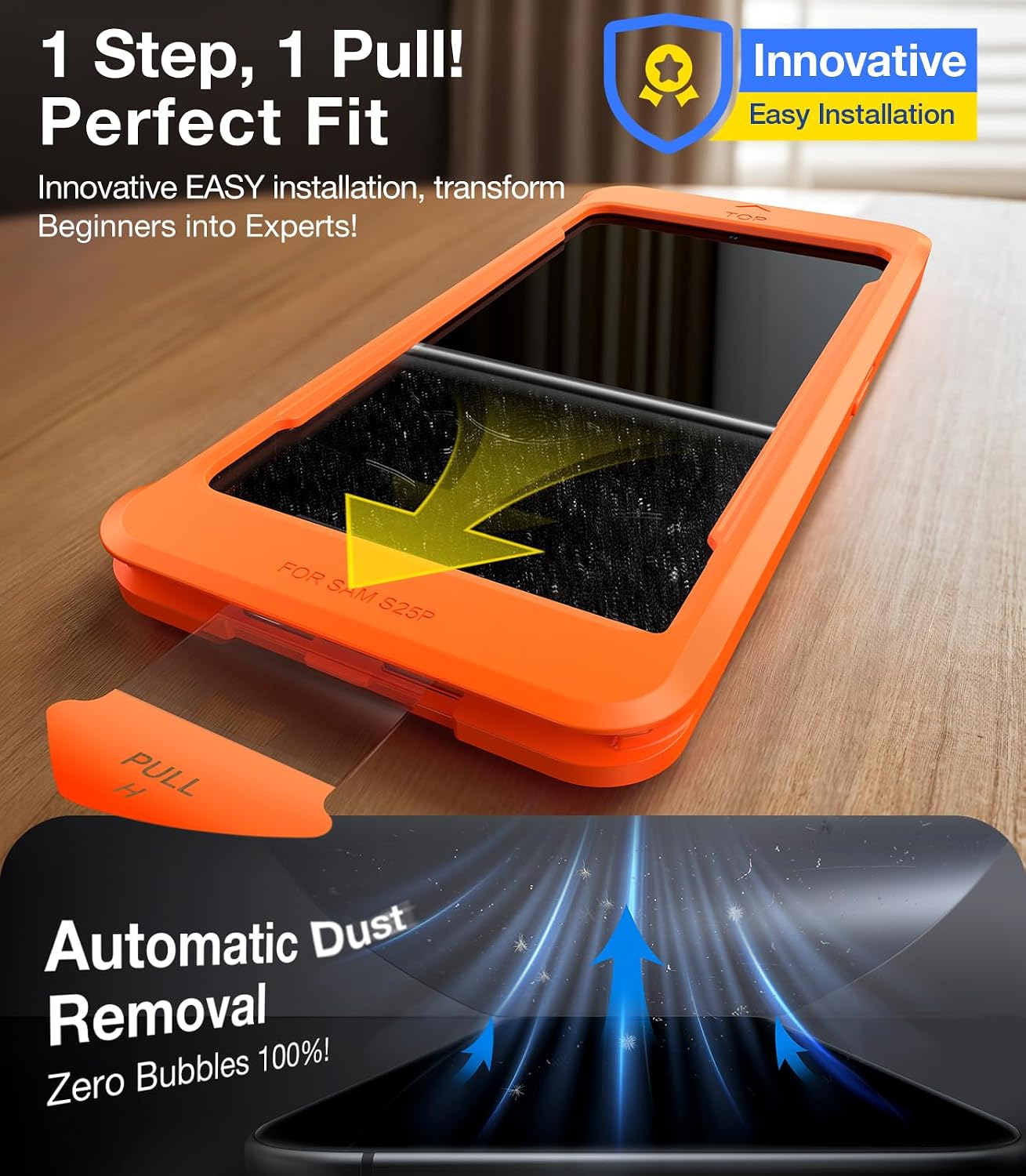 Thumbnail 5 de UltraGlass TOP 9H+ Armor Screen Protector for Samsung Galaxy S25+, 2-Pack