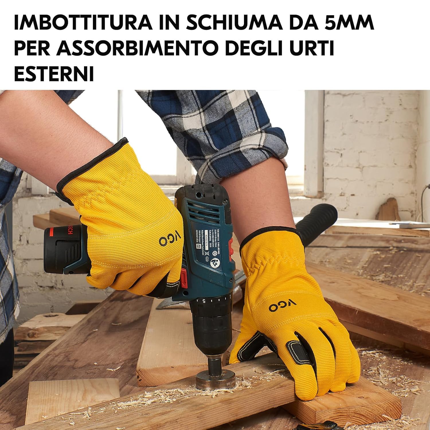 Thumbnail 3 de Vgo NB7581-3: Guanti da lavoro touchscreen, XL, 3 colori – antiscivolo, ergonomici e lavabili