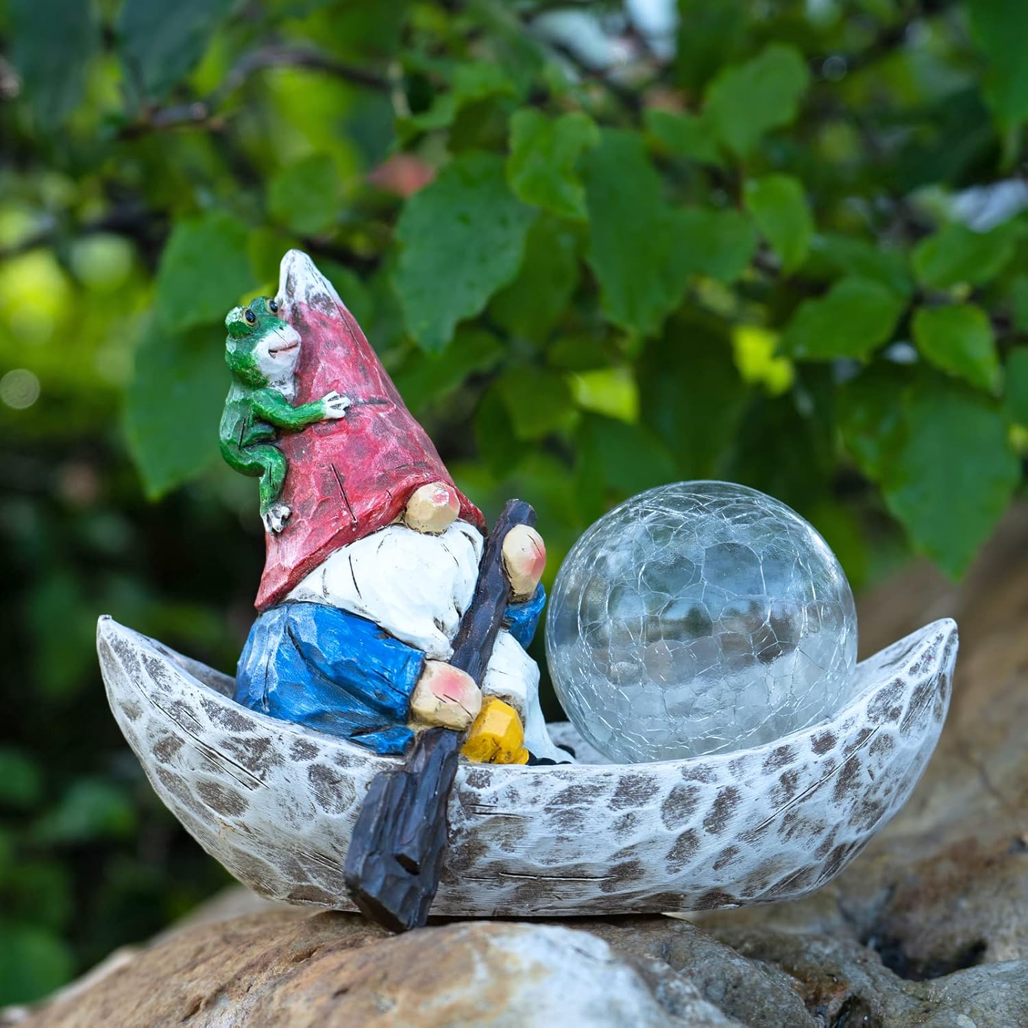 Thumbnail 5 de Rezpuao Garden Gnome Statue with Solar Light: Charming Outdoor Gnome Decor for Yard & Patio