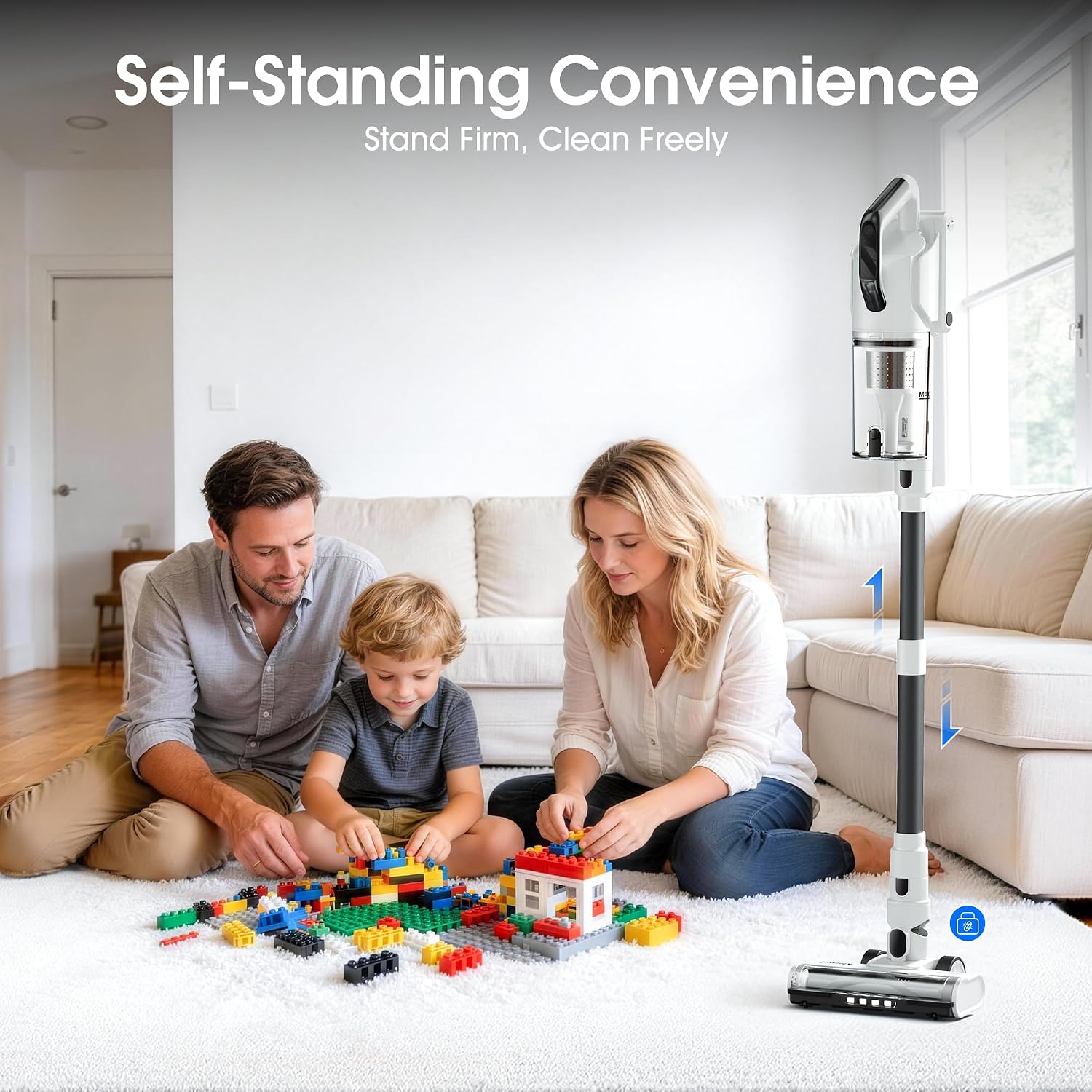 Detalle 2 de Klarpul Cordless Stick Vacuum 140-Minute Runtime