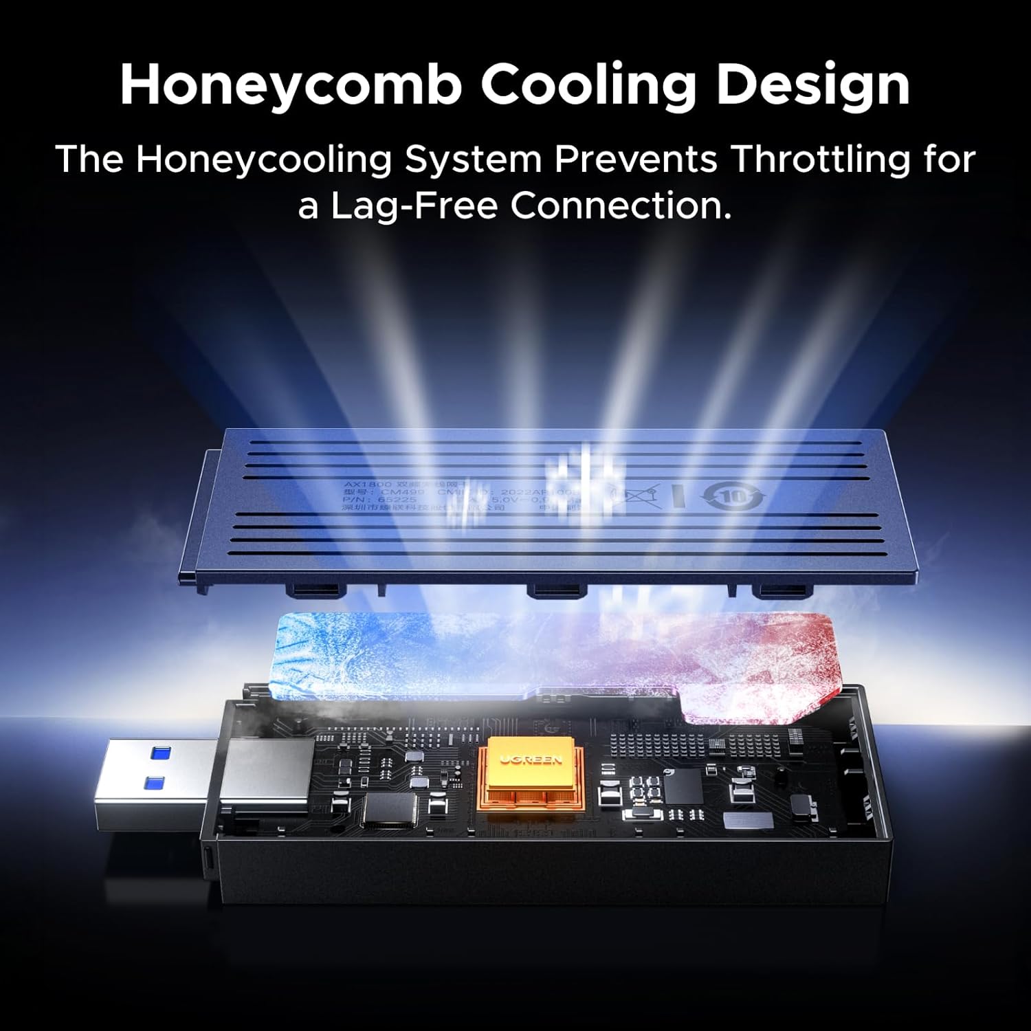 Thumbnail 3 de UGREEN AX1800 Wi‑Fi 6 USB adapter for PC 📶