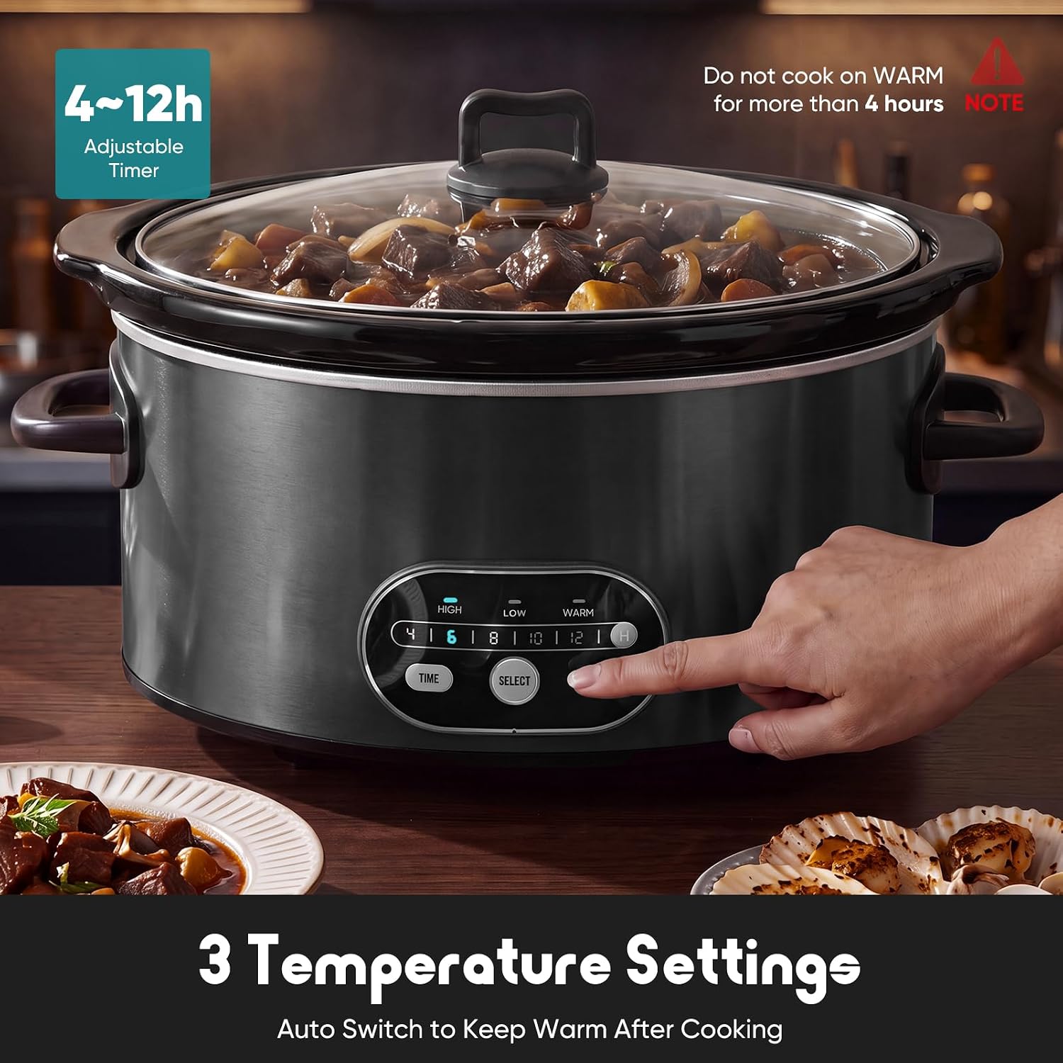 Detalle de OLIXIS Slow Cooker 8-Quart