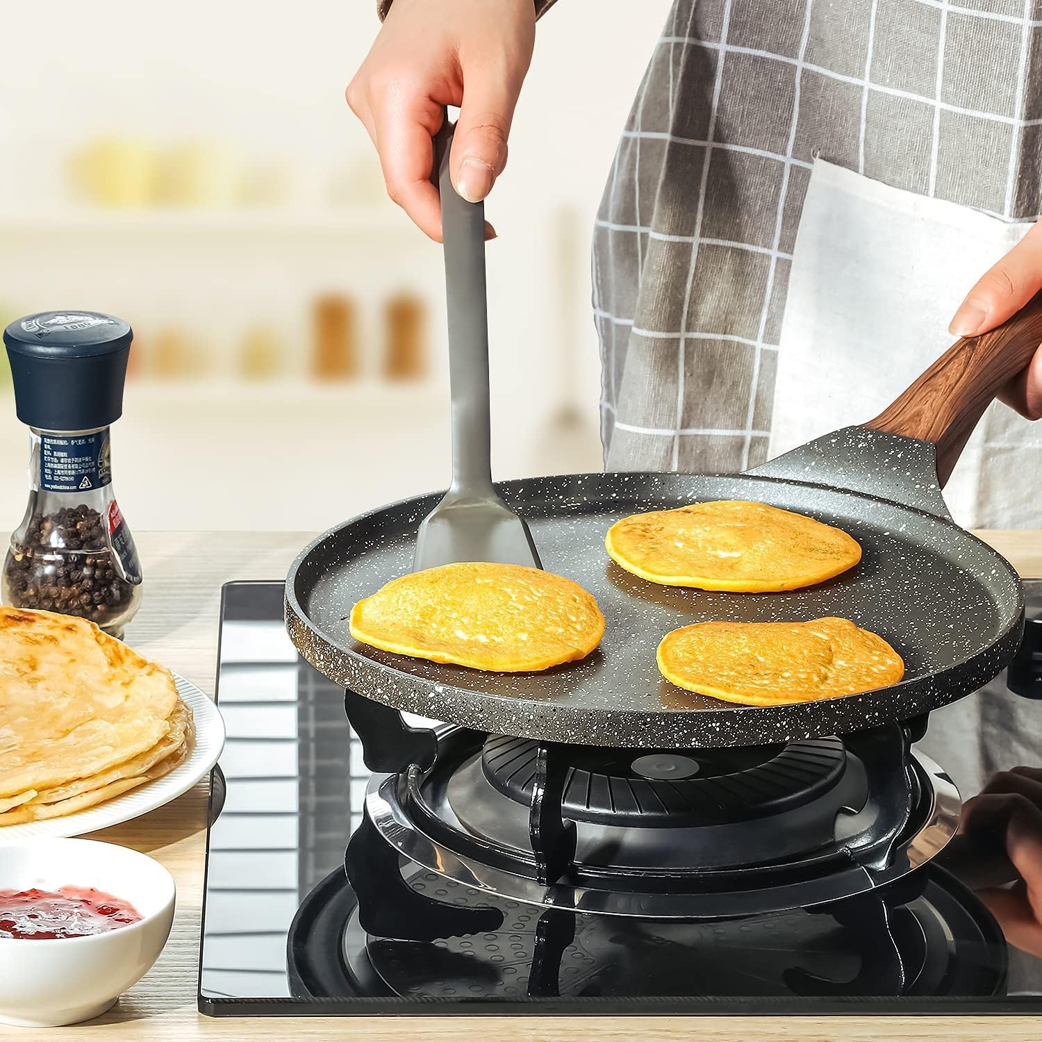 Thumbnail 6 de SENSARTE 26cm Non-Stick Crepe Pan with Swiss Granite Coating