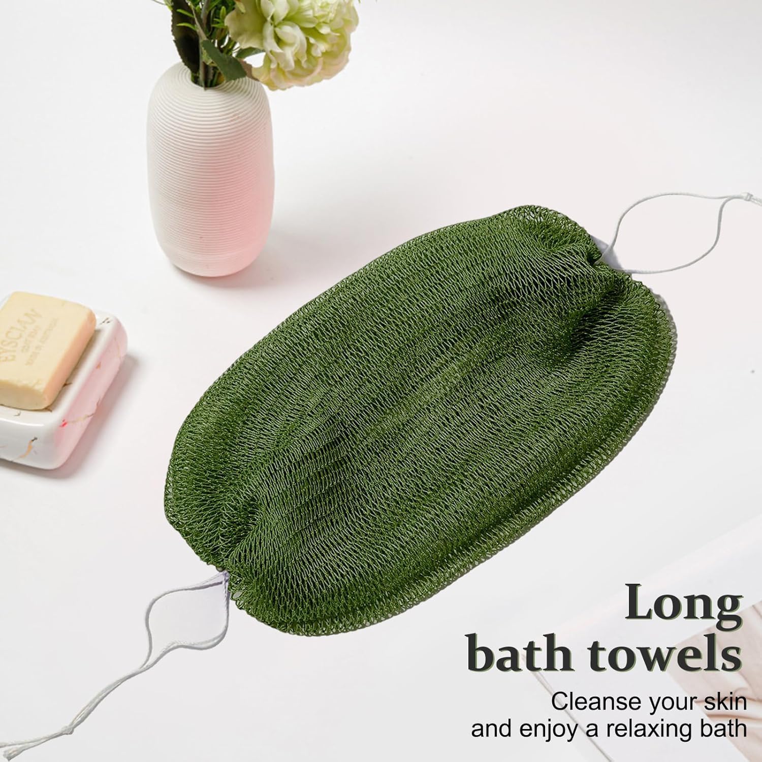 Thumbnail 1 de Starhot African Net Sponge Authentic with Knots (1-Pack) – 110cm exfoliating back & body scrubber