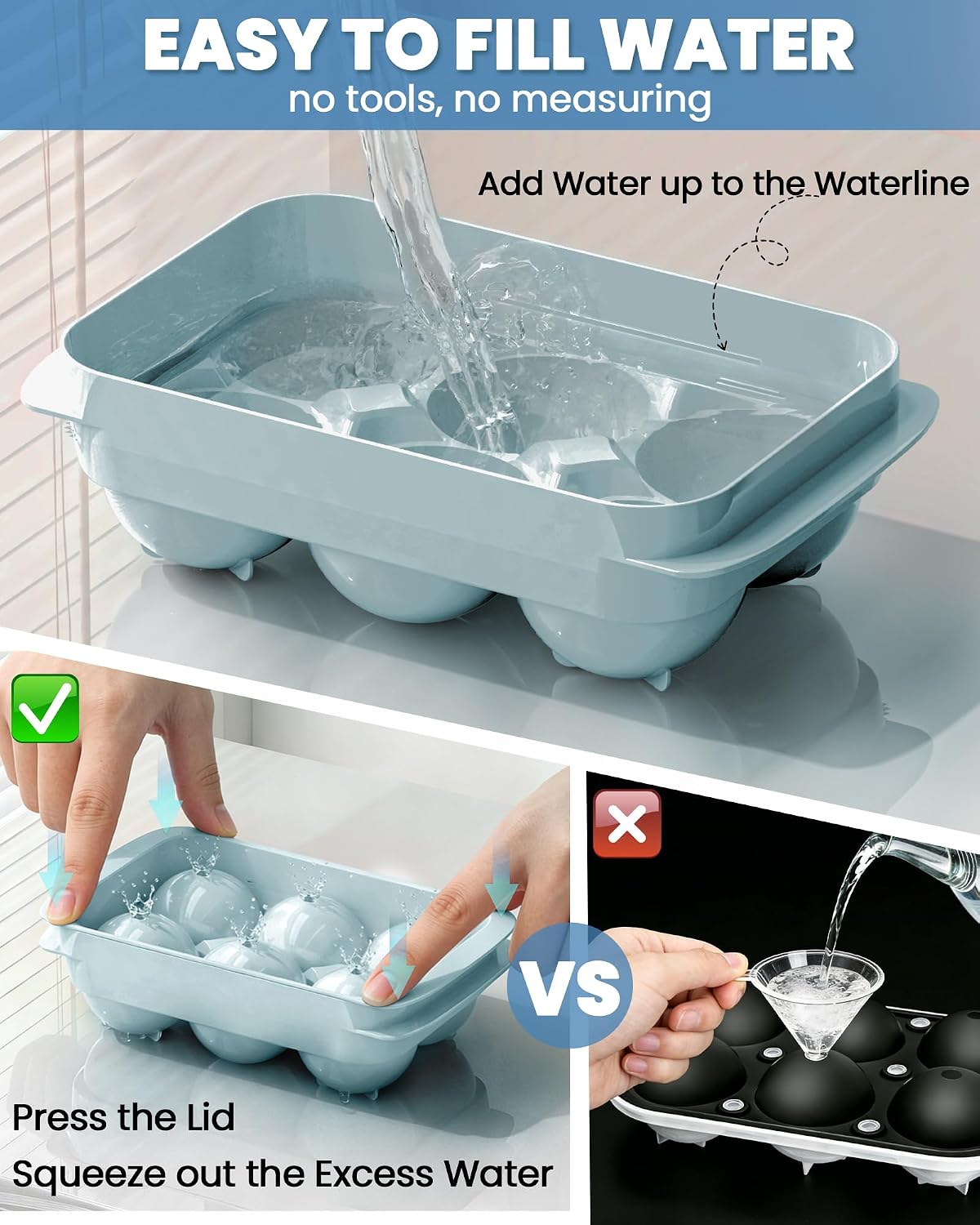 Detalle de Cigorea Ice Cube Tray, 1.93-Inch